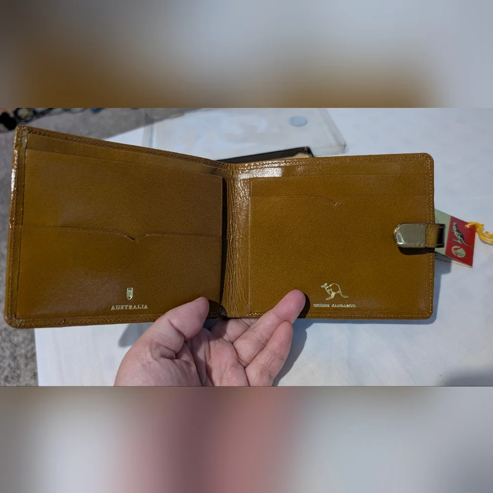 Rare Vintage Domo Kangaroo Skin Wallet And Key Holder set, made in Australia